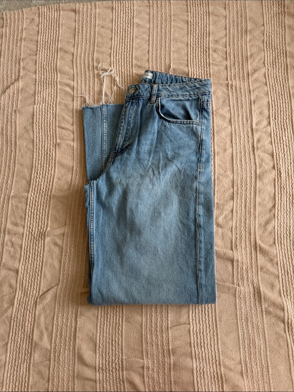 Mango Denim Flare Jeans in Light Blue
